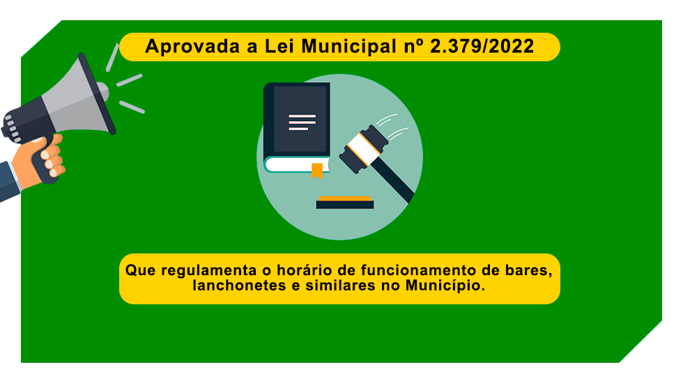 Lei Municipal regulamenta horário de funcionamento de bares, lanchonetes e similares da cidade de Conceição do Castelo